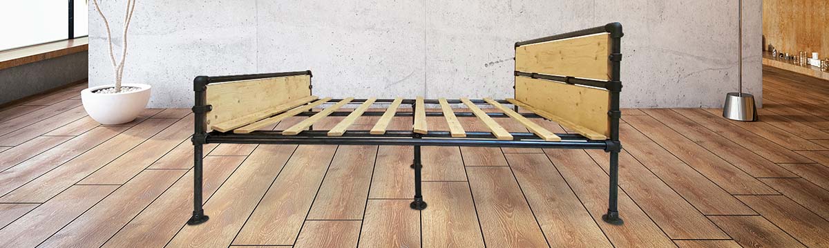 Self-colour single bed frame completed photo