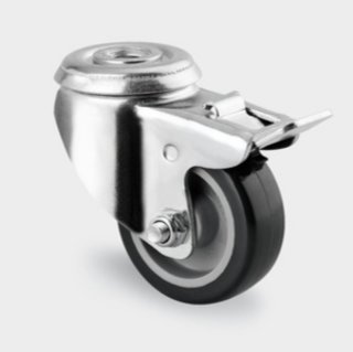 Bolt Hole Castor with Brake - 50mm dia Bolt Hole Castor with Brake - 50mm dia