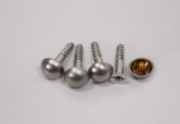 Fixing kit - pack of 4 - includes plugs, screws and caps