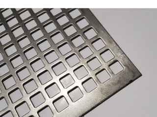 Square Pitch Perforated Sheet | Mild steel Perf 9.5mm Square hole