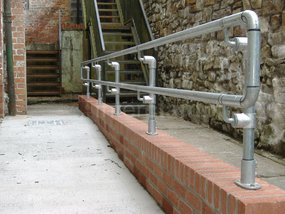 DDA galvanised tube handrail