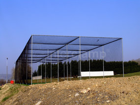 Galvanised tube and clamp cricket nets