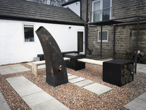 Garden project seating area 1