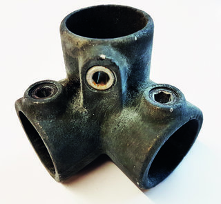 Blackened 3 Way 90 Degree Elbow - 128 Blackened 3 Way 90 Degree Elbow - 128
