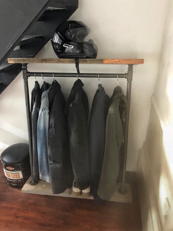 Tube & clamp clothes rail