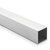 1/2" x 1/2" x 16swg aluminium box section - 2.5m long