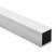 2.5m long 10 swg Aluminium Box Section