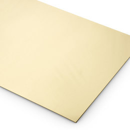 0.9mm thick Bright Polished Brass Sheet