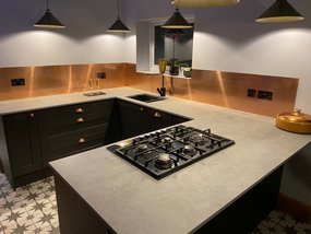 Copper Kitchen Splashback