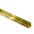 1/2" x 1/2" x 1/8" Bright Polished Brass Angle - 3 metre long