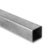 Galvanised 100mm x 100mm x 3mm thick mild steel box section - 1.5 metres long