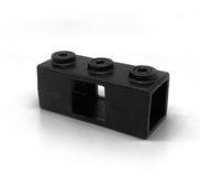 Black Square 2 Socket Cross - 119