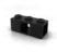 Black Square 2 Socket Cross - 119