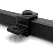 Black Square Single Male Swivel 25mm - 173M