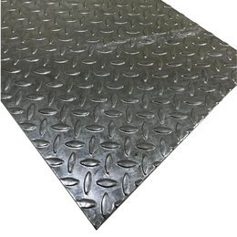 2000mm x 1000mm x 3mm thick - Galvanised Checker Plate