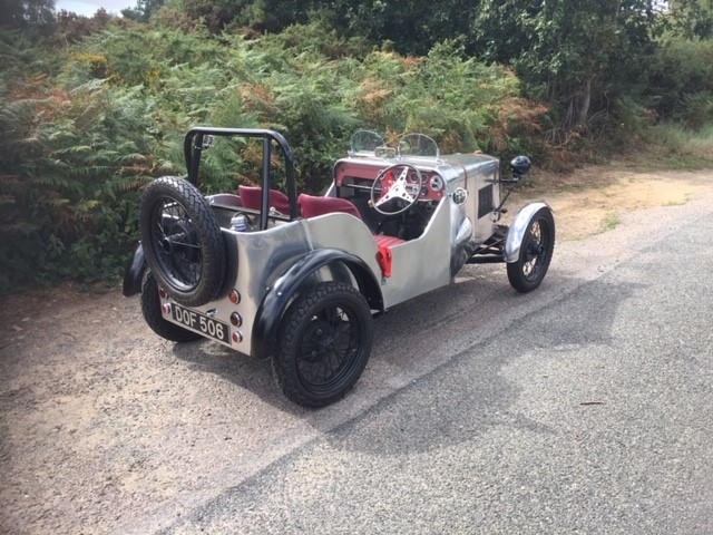 Austin 7 Special restored, from behind