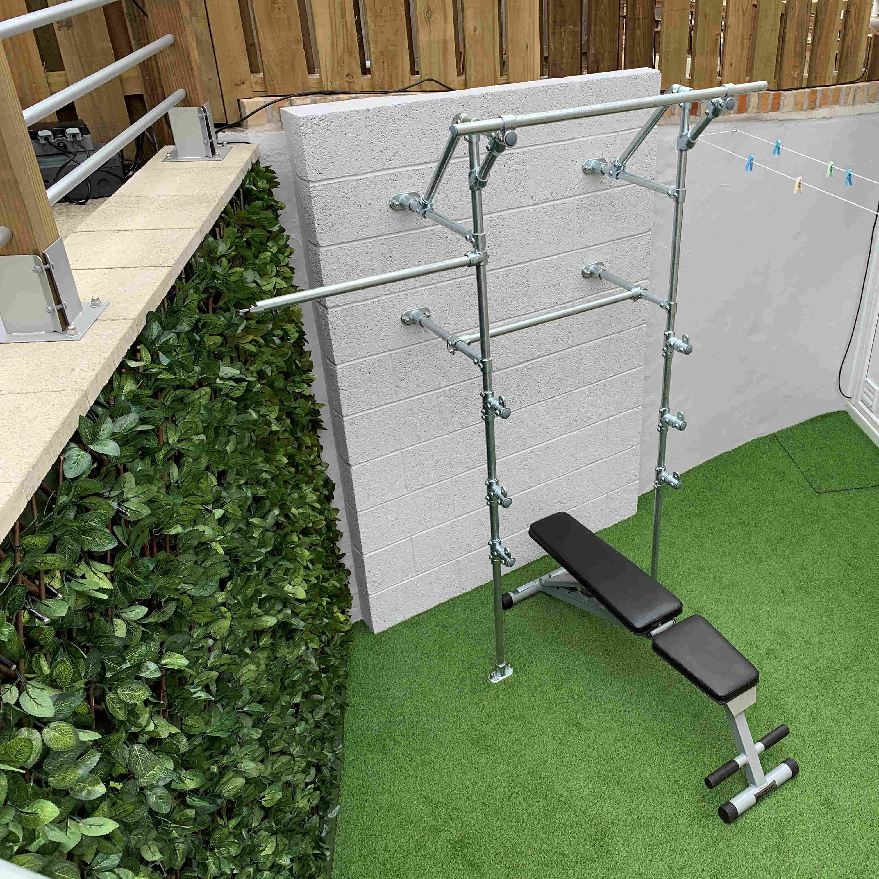 Tube clamp outdoor gym