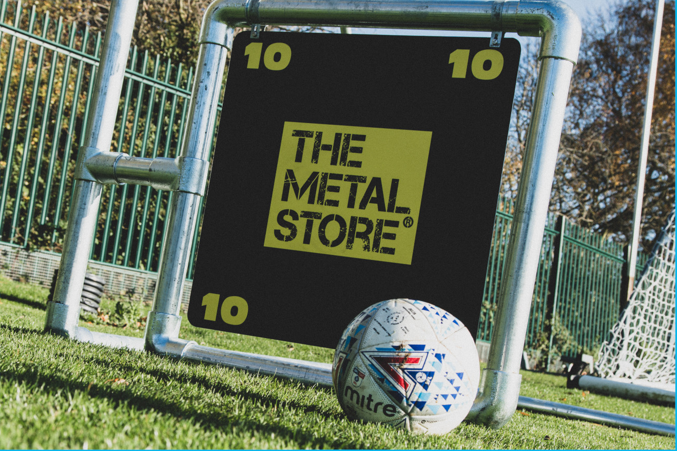 Metal Store football banner